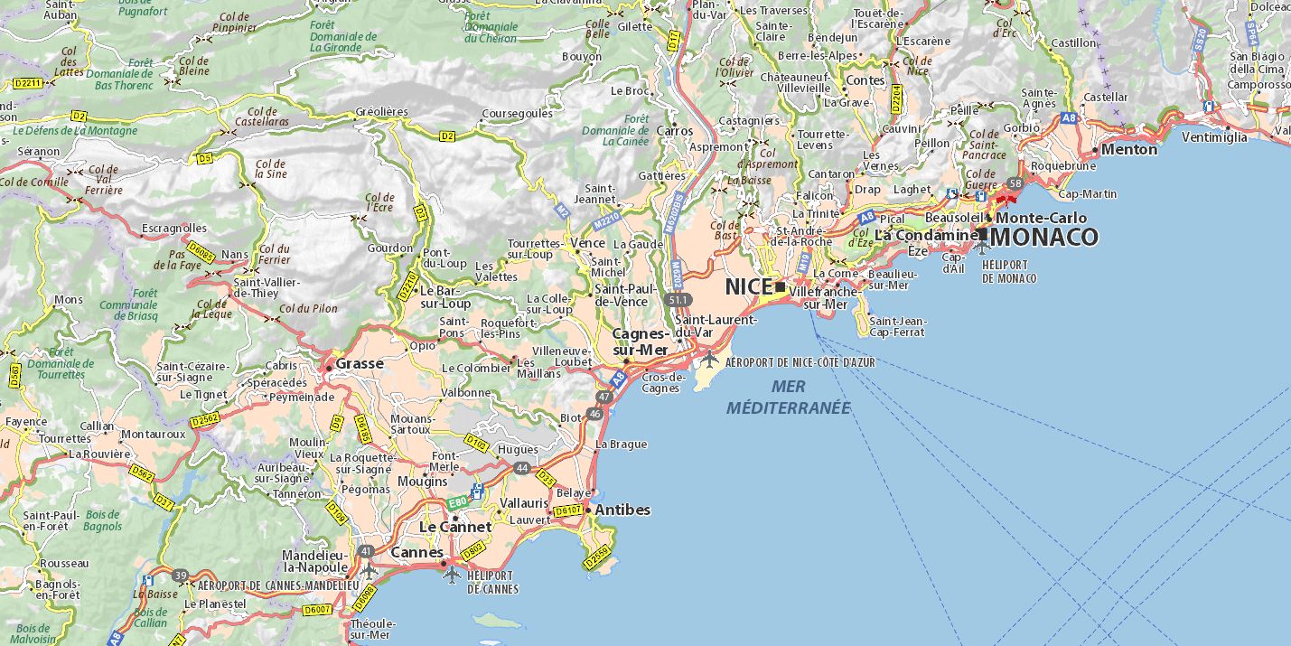 travelmapnicearea